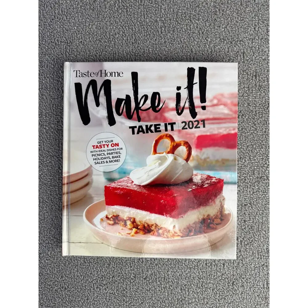 Taste of Home Cookbook Make It! Take It Lot‎ of 2 Potluck, Picnic, BBQ, Holiday